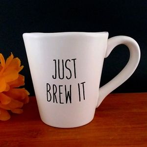 1PC Beautiful "JUST BREW IT" Coffee Mug